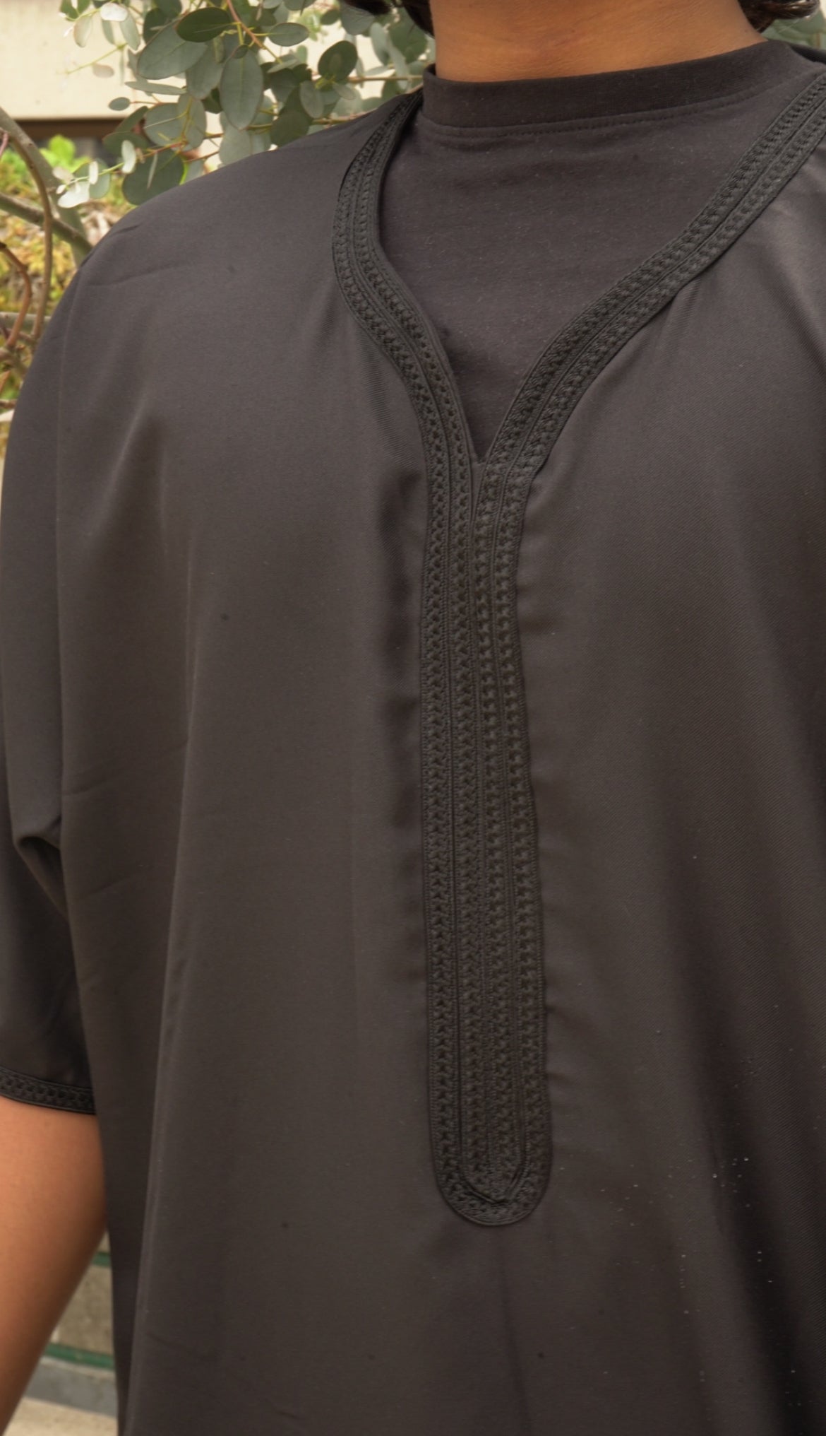 Black Waterproof Moroccan Thobe 🇲🇦